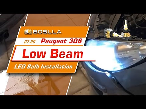 Peugeot 308 2007-2020 Headlight Bulb Installation | H7 Bulb Replacement Guide