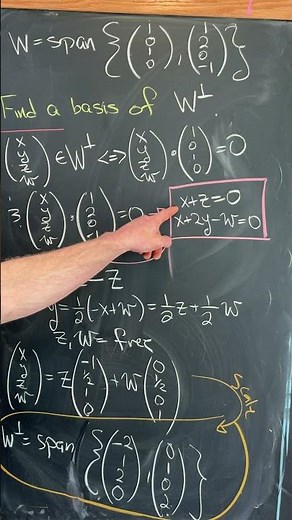 a basis for the orthogonal complement