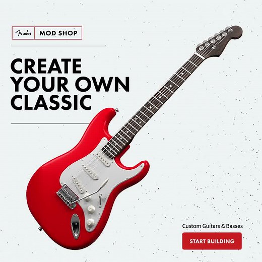 870 reactions · 35 shares | Create your own classic with Fender Mod Shop. Choose from eight iconic guitar or bass models, then mix and match your favorite colors, pickups and hardware to make it uniquely your own. Start building today. | Fender | Facebook