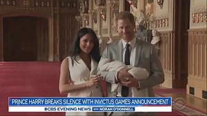 An ocean away from one another, the Duke and Duchess of Sussex returned to work Wednesday, with Prince Harry promoting his Invictus Games and Meghan Markle meeting women at a Vancouver shelter. Behind the scenes, the royal crisis talks continue. https://cbsn.ws/2QXkdbG | CBS Evening News