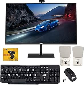 TechMagnet All in one Desktop Computer,Cheetah 6,Intel Core i5 6th Gen,16GB DDR3,240GB SSD,New 24 inch Curved Display,Wireless Keyboard Mouse,Speaker,Webcam,USB Wi-Fi,Windows 11(Renewed)