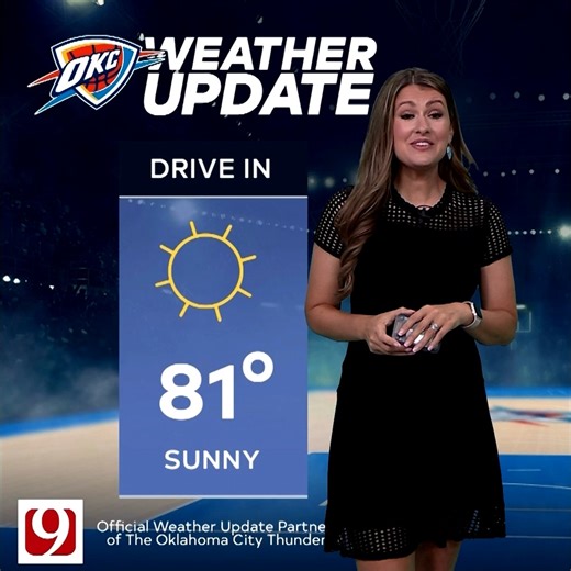 11K views · 85 reactions | Beautiful day for the start of the Western Conference finals ☀️ Lacey Swope brings us today's KWTV - NEWS 9 Weather Update | Oklahoma City Thunder | Facebook