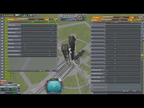 KSP - Kal controled Starship to orbit - booster catch