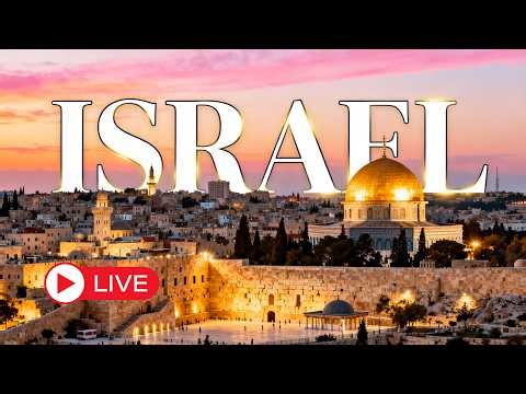 🔴LIVE: Jewish Music with Beautiful Night Views of Israel | Relax & Sleep