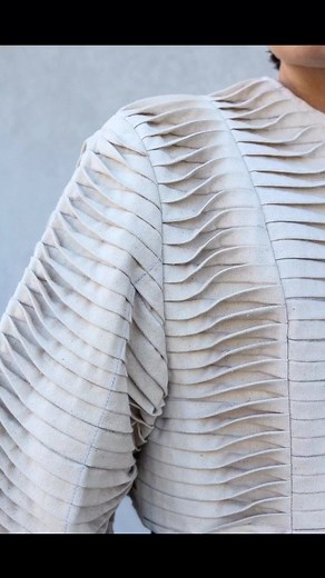 DIY Canvas Jacket From Trash | Sewing and Pleating Tutorial