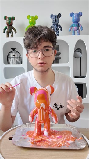 On teste les ours depeinture #Ours #Peinture#Activite