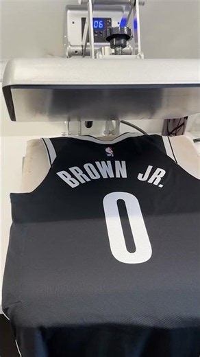 Preparing the rook's first jersey 🔥#mikelbrownjr #behindthescenes #nba