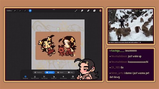pixel art struggle simulator stream...