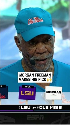 Morgan Freeman is all in on Ole Miss 🔥