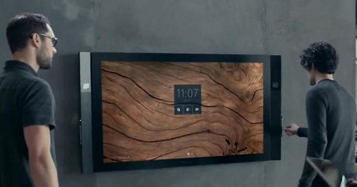 Microsoft debuts wall-mounted tablet