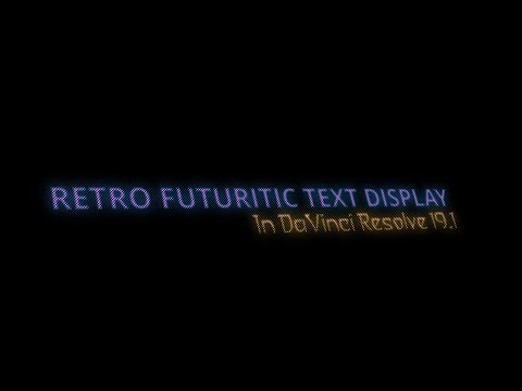 DaVinci Resolve 19.1 | Dot Matrix Display Tutorial
