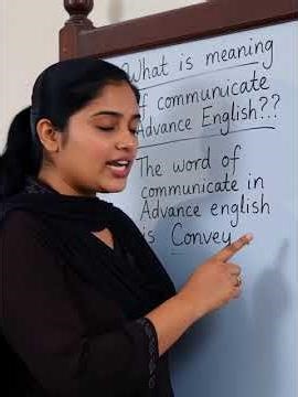 What is meaning of communicate in advance english?