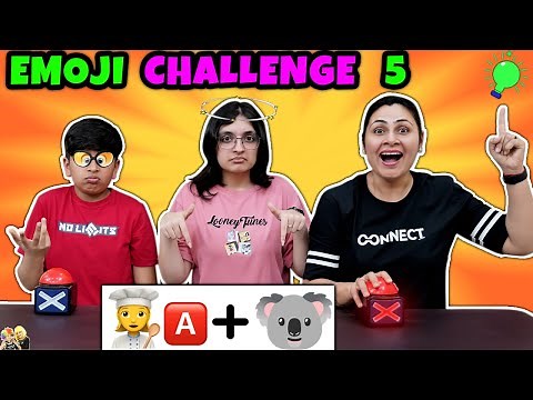 EMOJI CHALLENGE 5 | Ep 524 | Funny Family Challenge | Girls vs Boys | Aayu and Pihu Show
