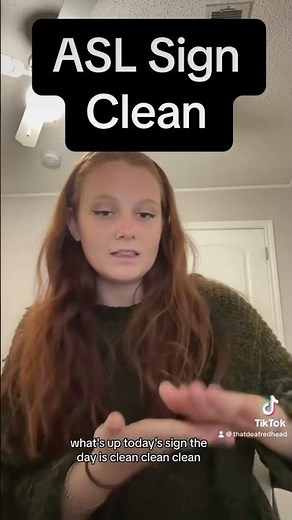 Learn How To Sign Clean in ASL for Beginners | American Sign Language #shorts