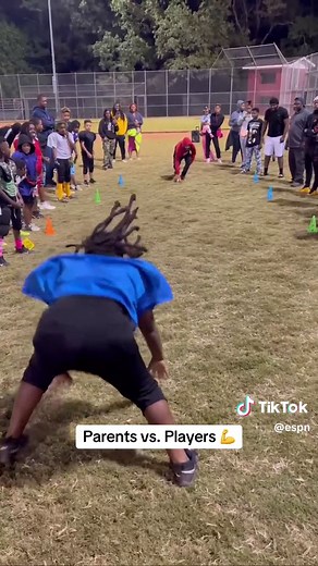 It's all fun and games until the #parents get involved 😮‍💨 (via juicyy_lafleur/IG) #football #tackle #footballdrill #kids