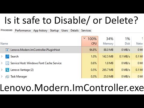 Lenovo.Modern.ImController.exe. Is it safe to disable/ or delete Lenovo.Modern.ImController.exe?