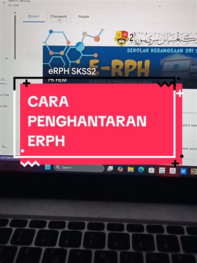 Langkah Penghantaran eRPH di Google Classroom