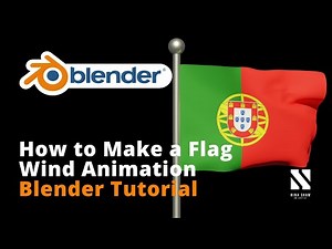 How to make a Flag Wind Animation | Blender Tutorial