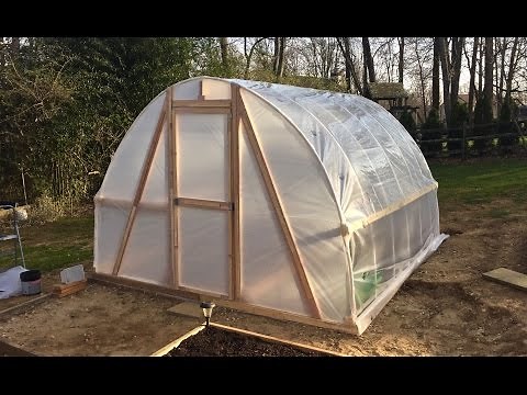 DIY Greenhouse PVC Hoop House Polytunnel Garden Homemade Cheap Low Cost $100 Build Easy Instructions