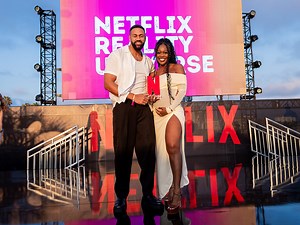 'Love Is Blind' Bliss: Amber 'AD' Smith And Ollie Sutherland Jump The Broom In Stunning Beverly Hills Wedding