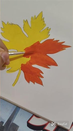 Easy Fall Leaf Painting Idea 🍁