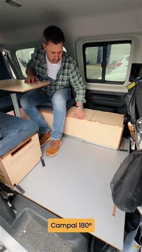 Sarah’s 180° setup for her Caddy Maxi (7-seater) is ready to roll 🙌