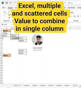 Convert Scattered Data into a Single Column | ToCol Function in #excel #shorts #exceltips
