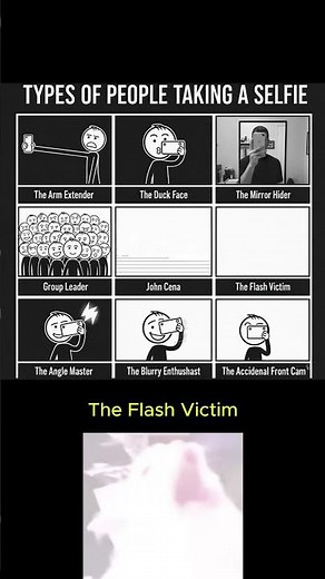 Types of People Taking A Selfie #memes