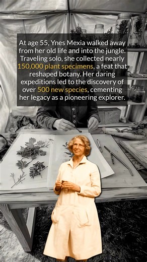 She started her botany career at 55 and discovered 500 new plant species on solo expeditions. | The History Archives