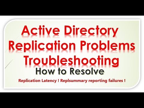 Troubleshooting Active Directory Replication Problems ! repadmin /showrepl ! Root Cuase !