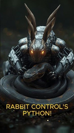 RABBIT'S CONTROL PYTHON #snake #animals #wildlife #facts