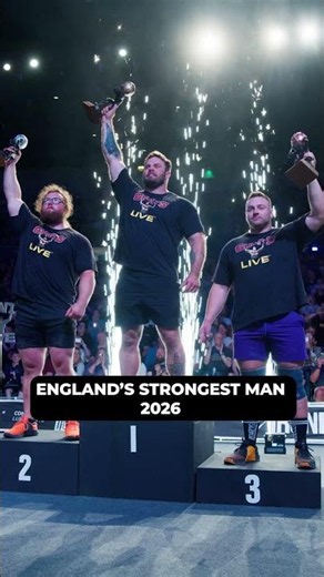 England's Strongest Man 2026 podium