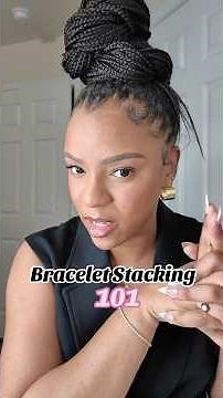 Bracelet Stacking 101: this method can be used for chunky stack or dainty stacks. #bracelets #gold