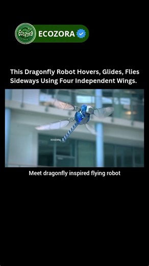 Dragonfly Robot Flies In Any Direction 🪶 #robotics #bionics #innovation #shorts