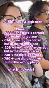 The Three Digit Lock #brainteasers #reels #viral #riddles #fblifestyle | Dana's Brainteasers