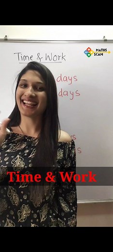 Maths Scam : Er Shweta Sonawane Chavan on Instagram: "Time & Work shortcut (To watch full video, click on the link in bio) . . #mathsscam #learning #mathematics_facts #reels #reelsinstagram #maths #education #tricks #teaching #reelsindia #indianeducation #sscchsl #foryou #princekhare #shwetasonawanechavan #reel"