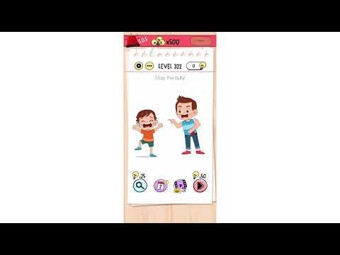 "Stop the bully" Brain Test Level 322 Quick Guide