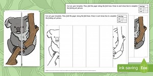 Koala Folding Art Template