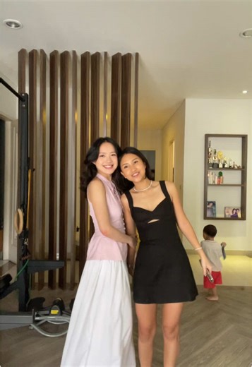 my lil boy at the back