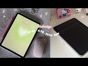Ipad A16 11th gen unboxing 2025 !!! set up, accessories and aesthetic ⋆.𐙚 ̊ silver