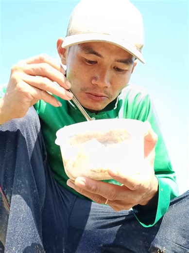 ăn cơm đơn giản ở ngoài đồng rất ngon #vanhau1993 #ancungtiktok #lamnong #master2023bytiktok #LearnOnTikTok