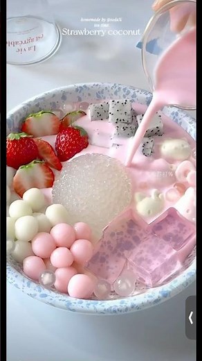 Pink sago #douyin #food #dessert #cute #pink #kpop #lifestyle #foodie #japan #korean #china