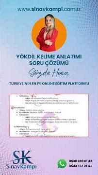 YÖKDİL Vocabulary Explanation / Question Solving with Teacher Gözde