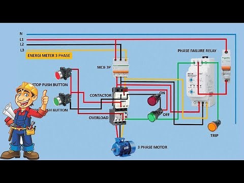 How to Assemble a 3-Phase Motor Panel by Using PFR (Phase Failure Relay) Safety