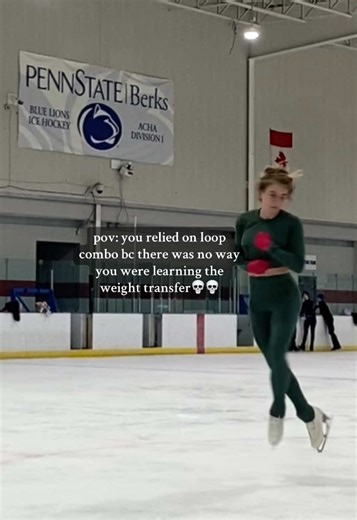 oh toe loop, how you failed me. played with the cards I was dealt even if it wasn’t ideal. I made it work I guess 🤷🏼‍♀️#foryou #relatable #figureskating #iceskater #fyp