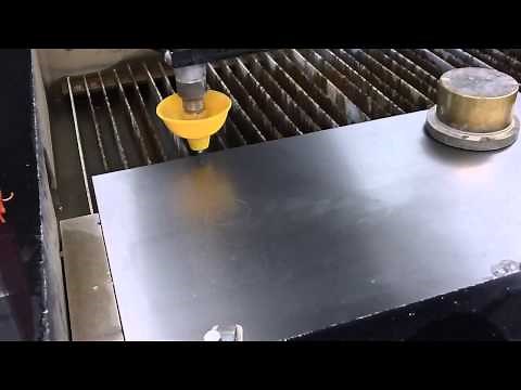 [No Sound] Introduction On How To Use The Waterjet Cutter