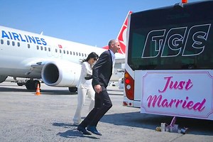 85K views · 2.7K reactions | Witness the true love story of Stefan and Vjera who met on a Turkish airlines flight from Istanbul to Ulan Bator. A delightfully different wedding took place on the 6th of May above the clouds with Turkish Airlines Video from Turkish Airlines | A Fly Guy's Cabin Crew Lounge | Facebook