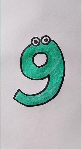 How to Write Number 9 #number #kidstvforfun #drawing #art #viral #shorts #viralshorts #painting