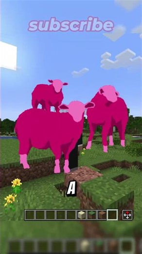 Can you spawn a pink sheep in creative mode!? #minecraft #shorts