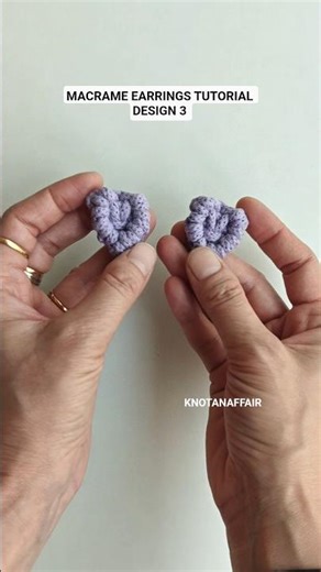 Macrame Stud Earrings #macrame #earrings #shorts